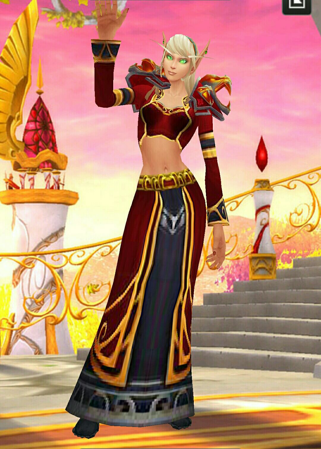 布甲血精灵牧师红色布甲幻化求搭配好看的单手副手双手在线等