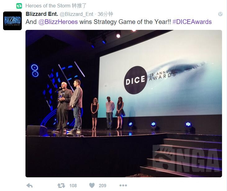 新闻风暴英雄获dice奖2015年度最佳策略类游戏