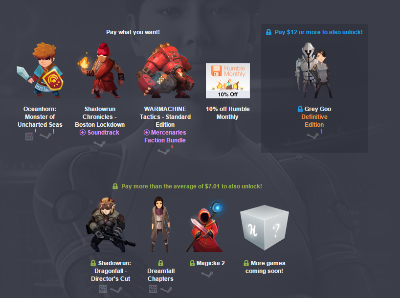 [举手提问] [steam相关] 这个月的慈善包值得买吗?