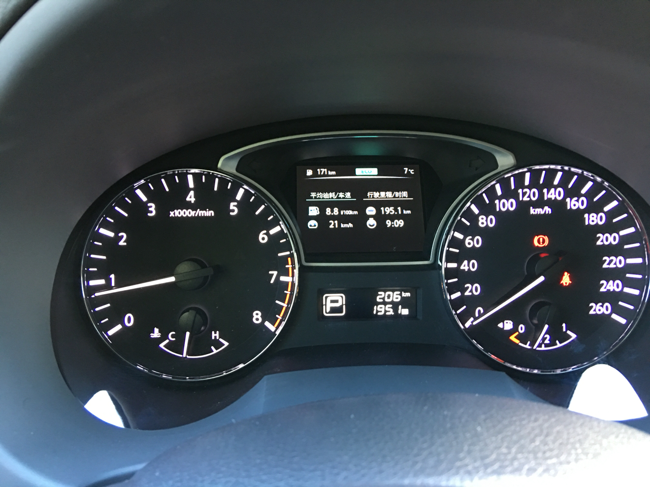 楼主没见识磨合期这油耗算高还是低20的天籁