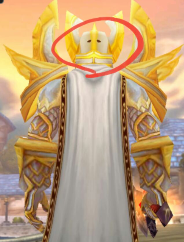 [板甲]圣骑士t1,后脑勺有两个洞啊