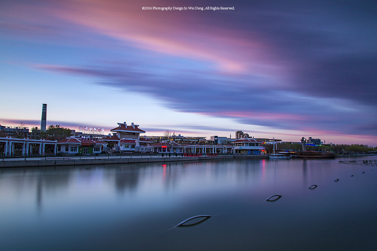 [技术互助] 克拉玛依 汉博中央广场 日落时分美景.