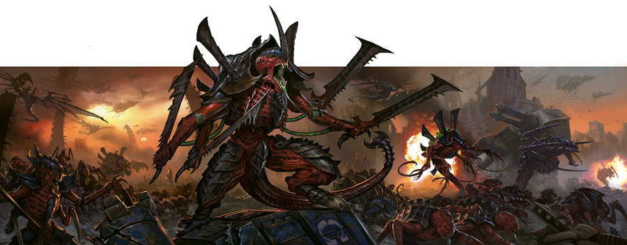 基础图库平日收图大奉献泰伦虫族tyranids第一弹插画同人