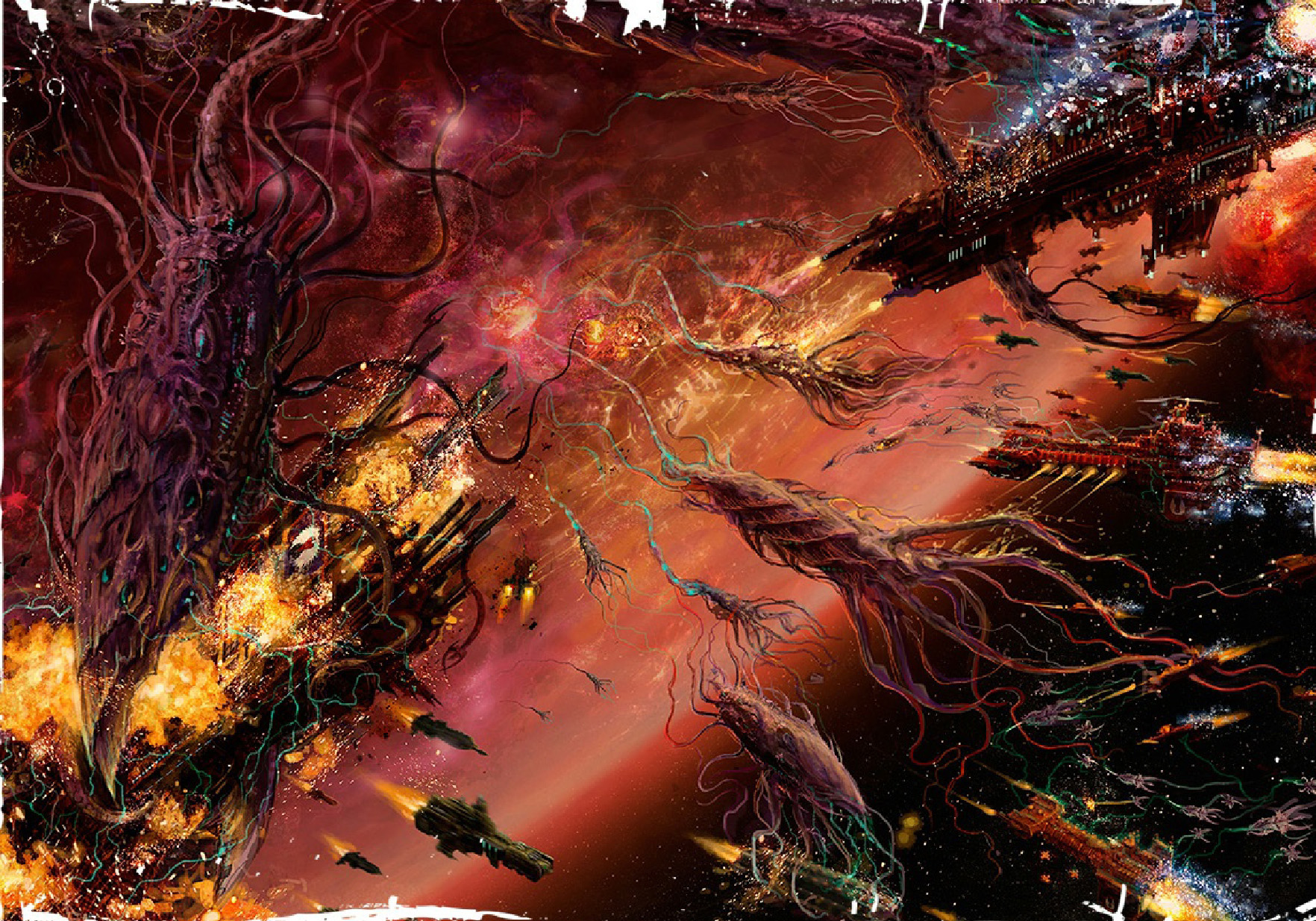 [基础图库][平日收图大奉献]泰伦虫族 tyranids 第一弹(插画,同人)