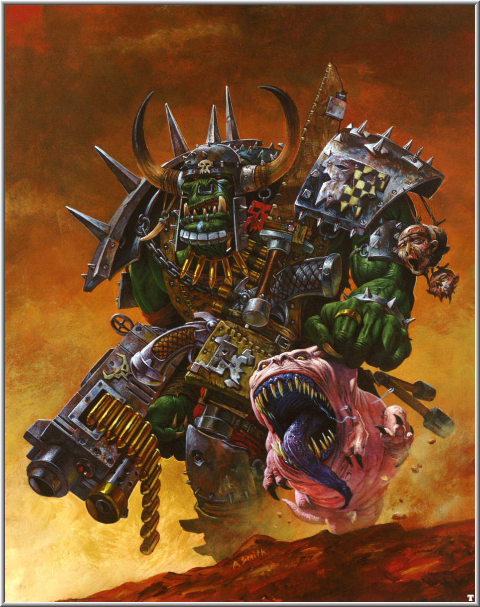 基础图库平日收图大奉献绿皮orks第一弹插画同人