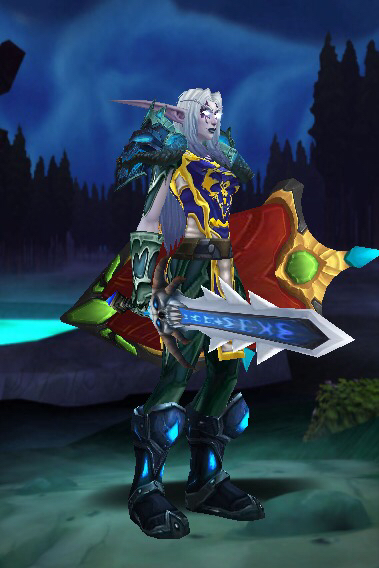 暗夜精灵战士,自己觉得还好的幻化