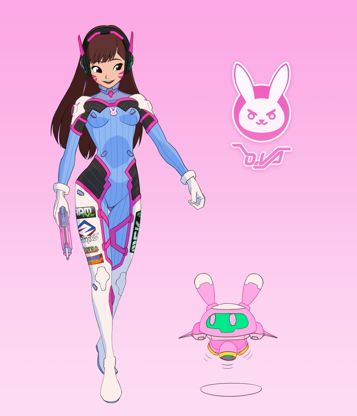 为了纪念这个伟大时刻我赶了张dva迎接开服,d.va online soon