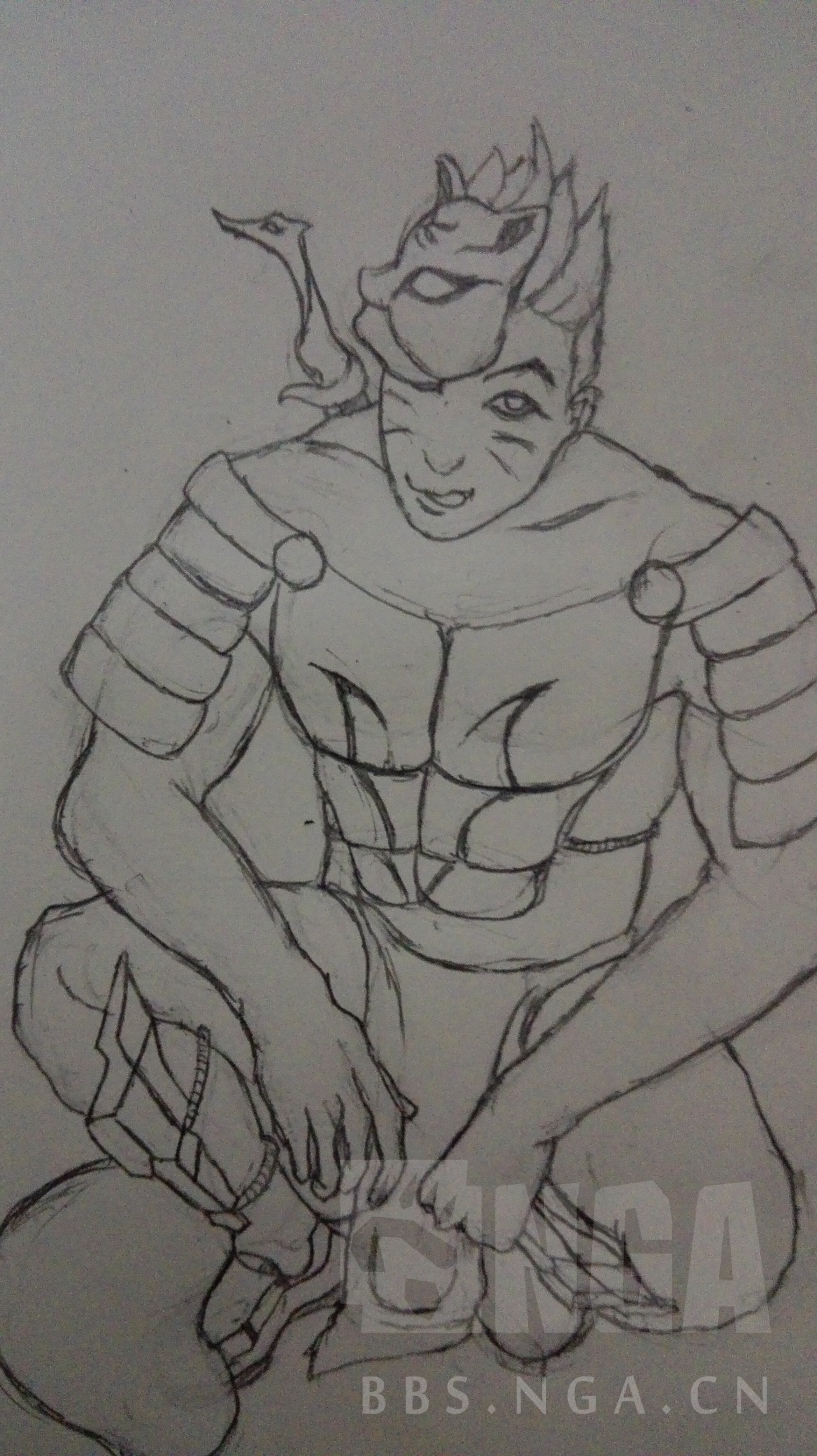 同人创作手痒自己画了个骚气蓬勃的源氏皮肤