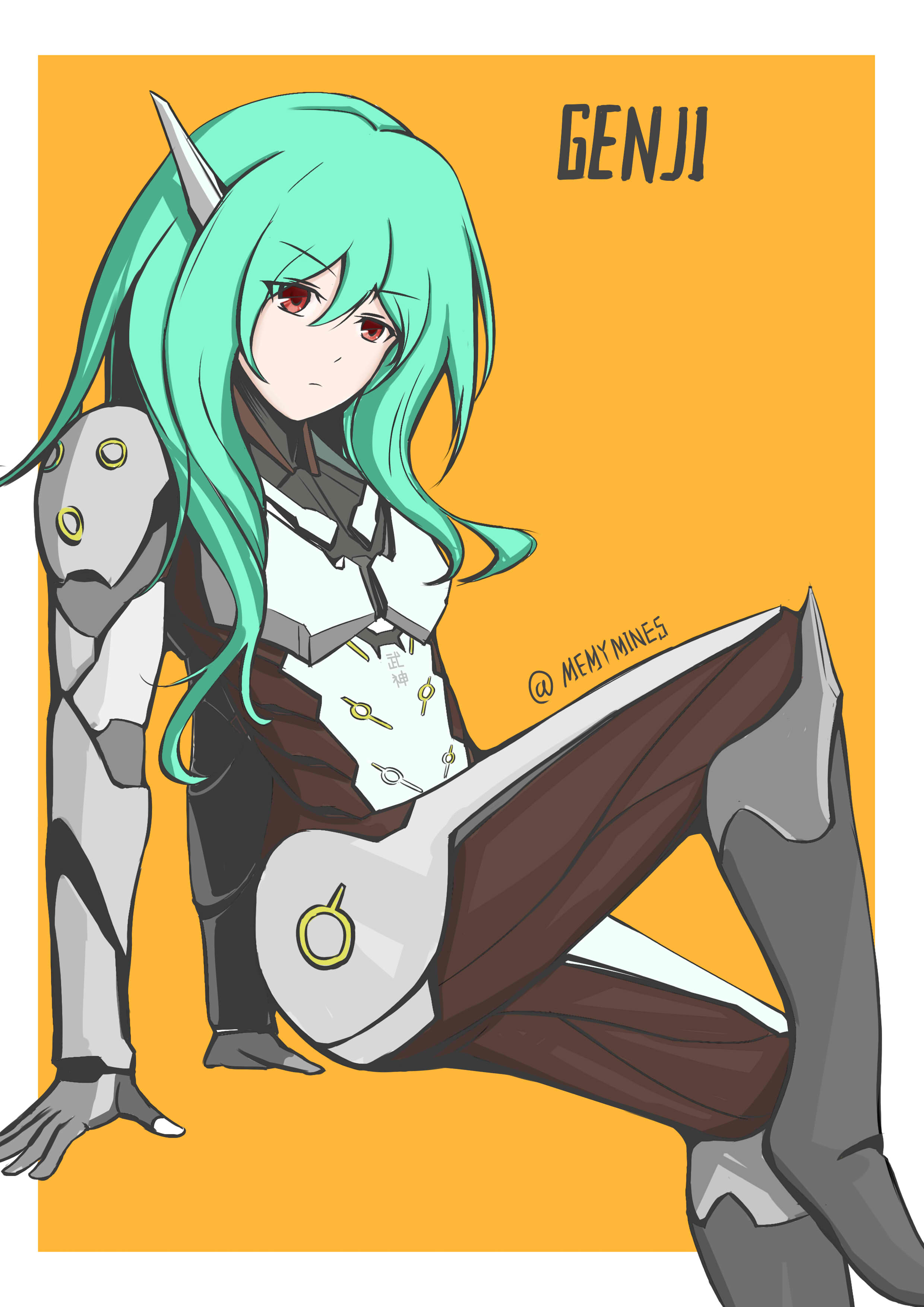 [同人创作] 娘化源氏二代~~长发~有腿~(稍微修改了一下)