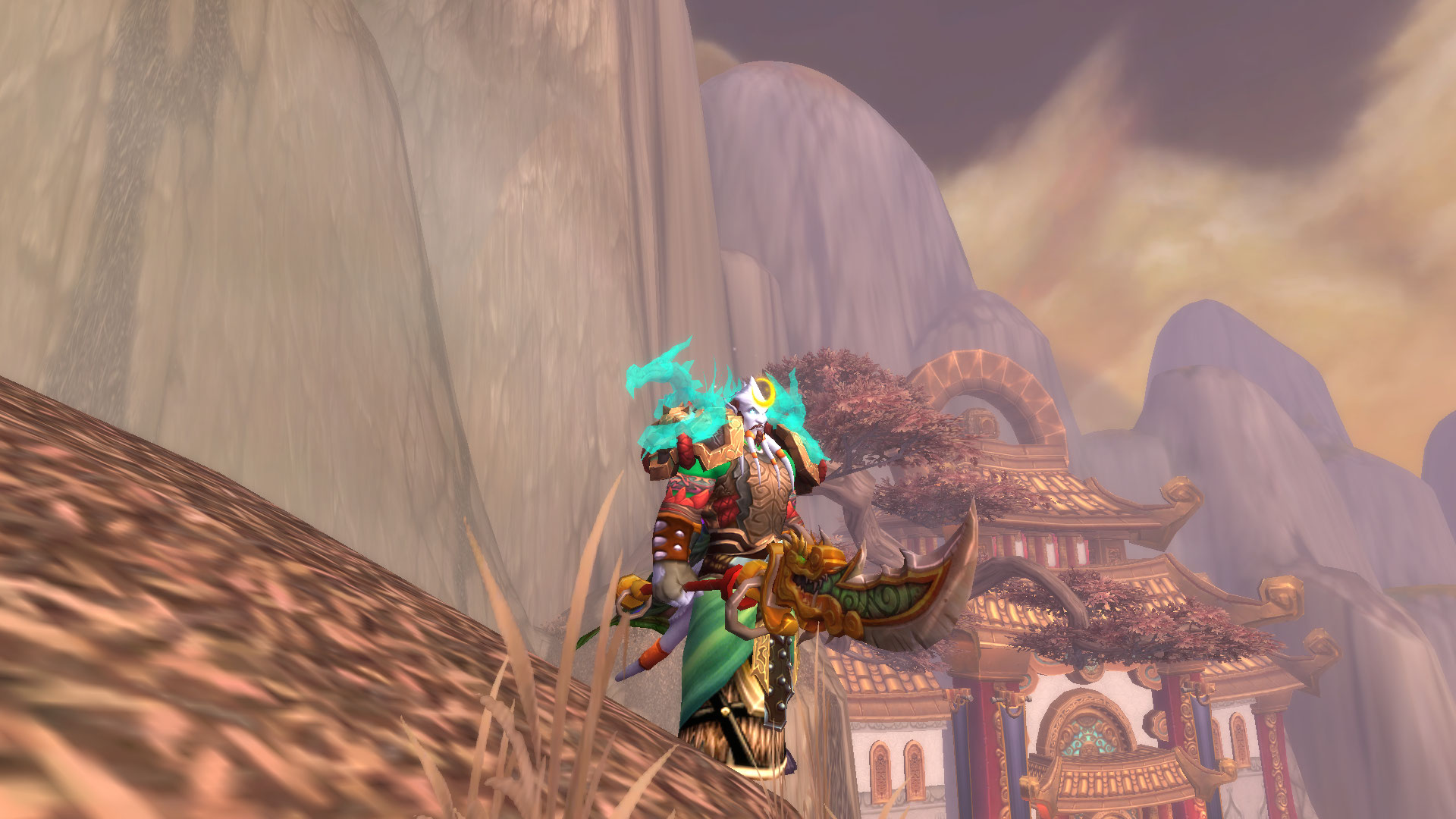 皮甲cosplay也来发个关羽胯下马掌中刀少见的德莱尼武僧