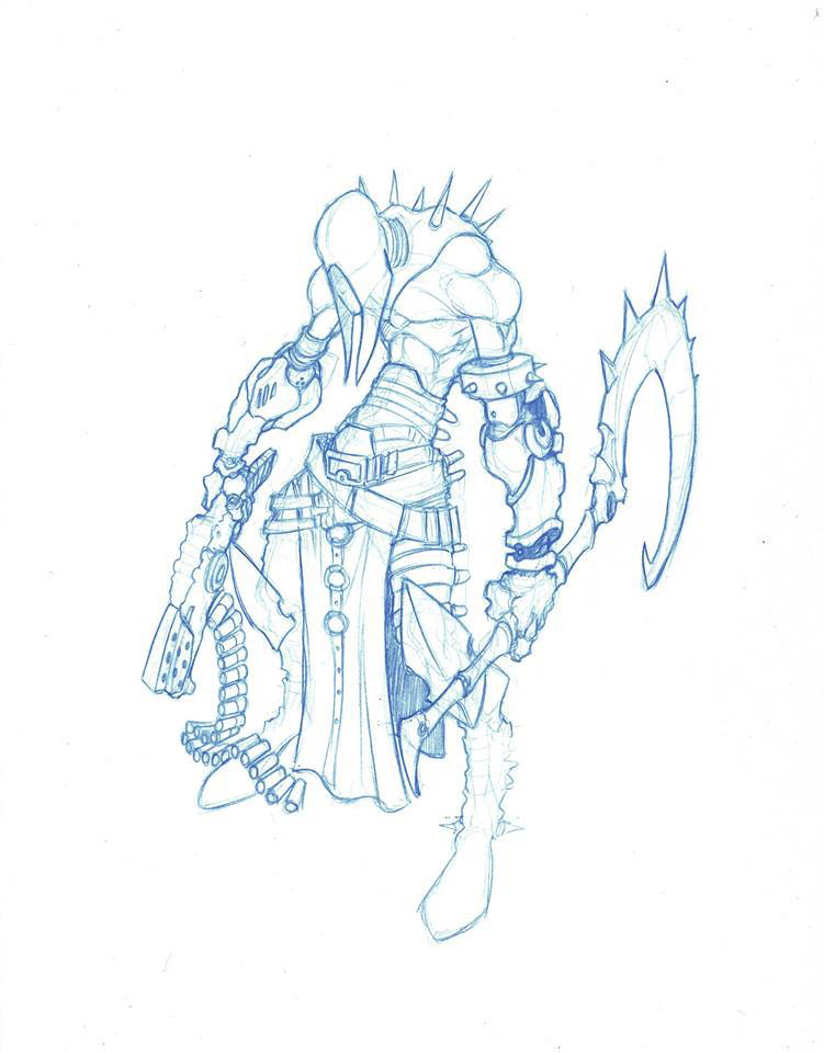 搬运新英雄遥遥无期先看看泰坦早期设定图吧