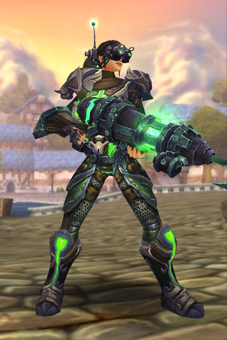 蓝色锁甲机枪兵