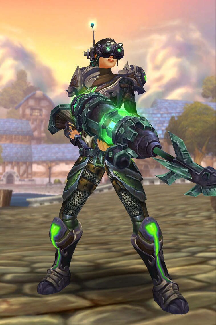 蓝色锁甲机枪兵