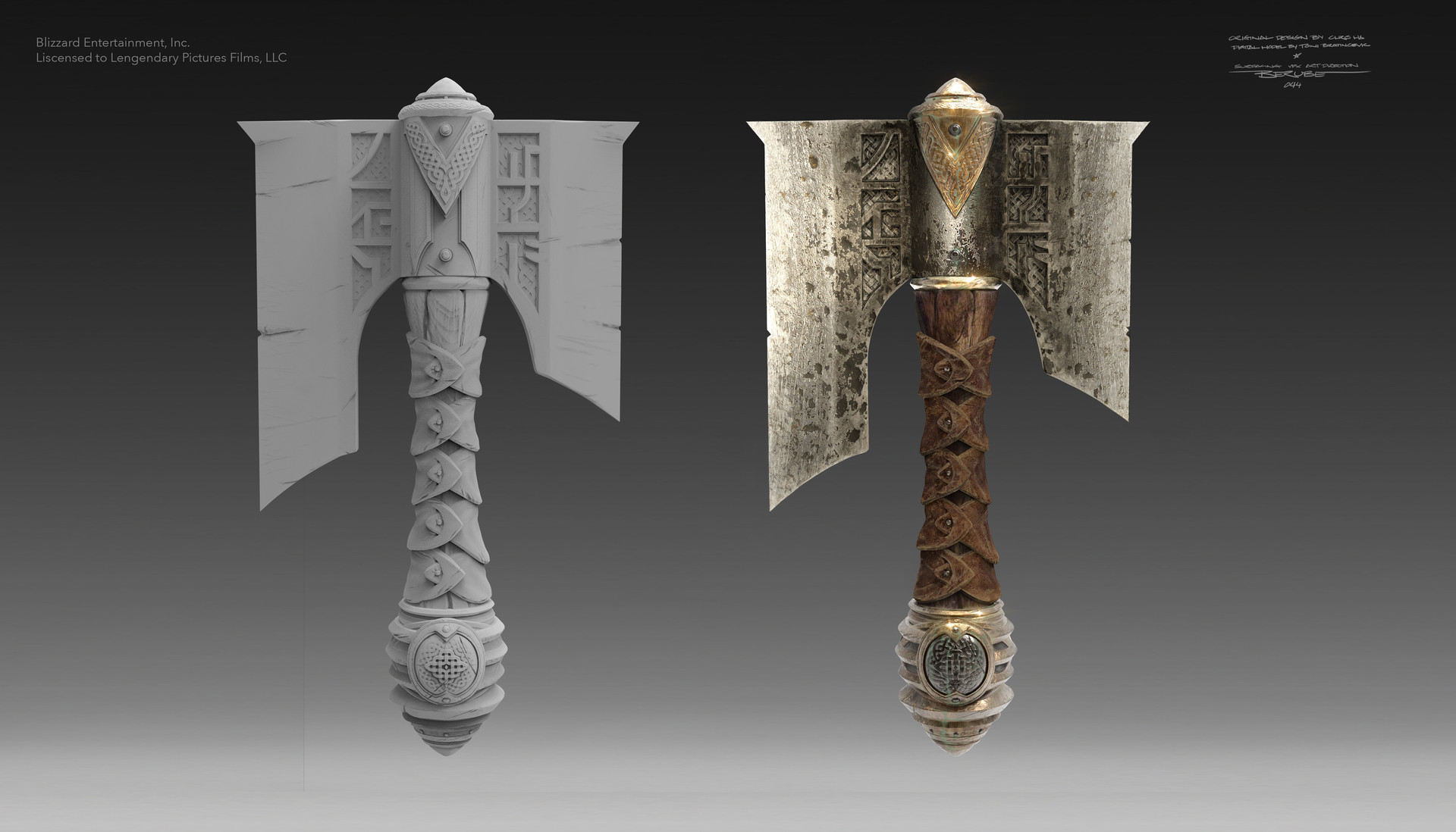 魔兽电影一些电影设定书里没有的的武器设定和场景设定