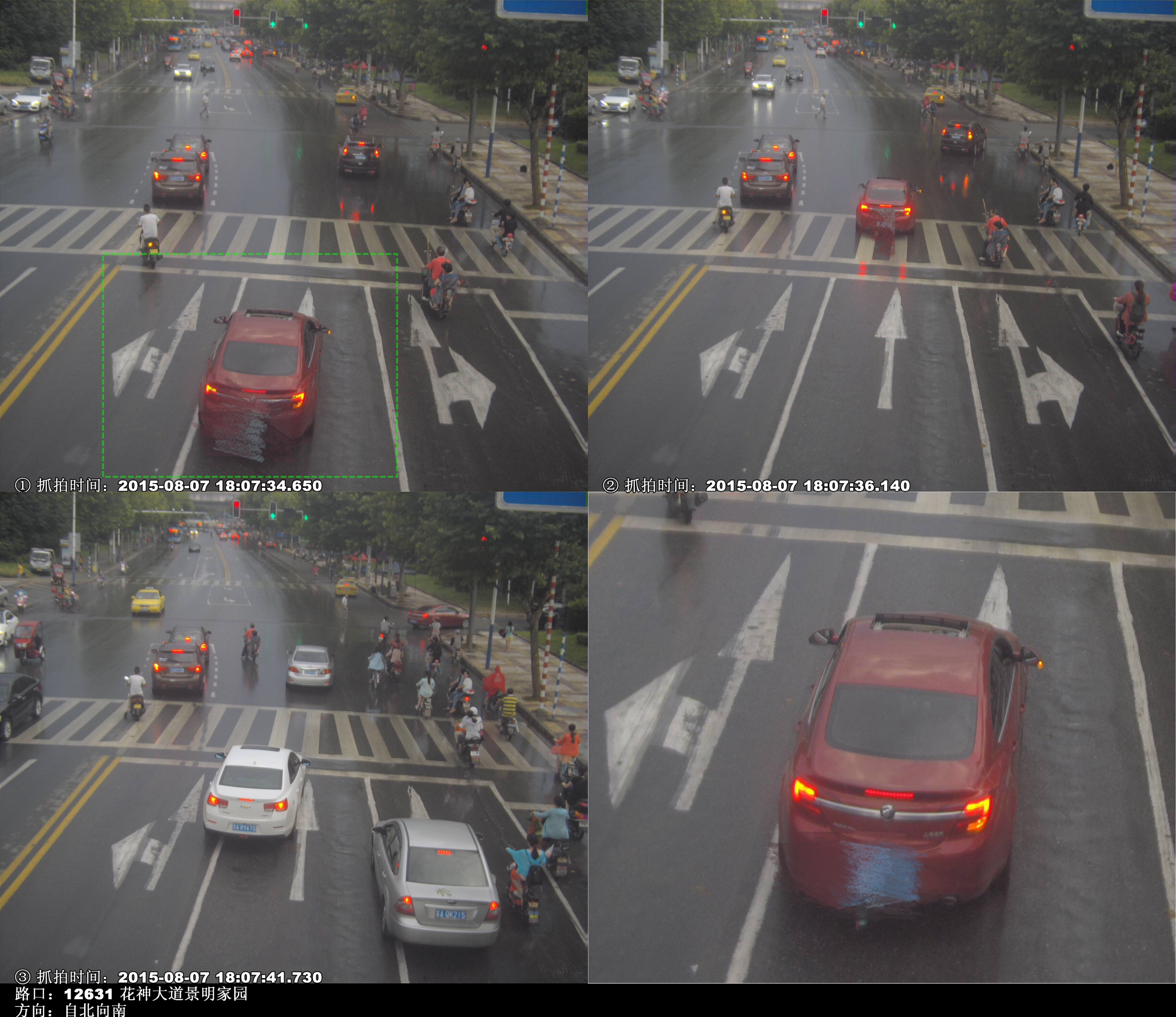 直行车道右转是怎么抓拍的去年的一个违章