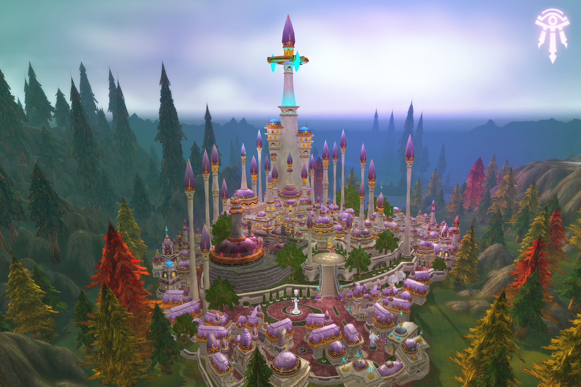 达拉然用ps复原了一下飞升前的达拉然