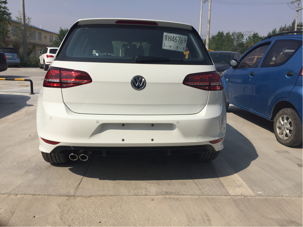 脱离大七高尔夫rline手动极光白简单提车作业