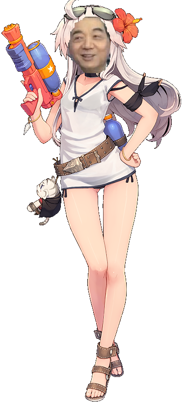 [舰colle] [猴山搬运求魔改]岛风泳装立绘的素材有了