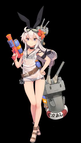 舰colle猴山搬运求魔改岛风泳装立绘的素材有了