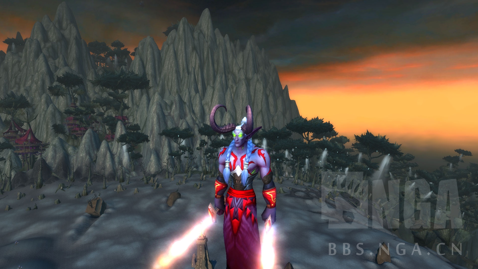 皮甲dh恶魔猎手红色幻化为了配合红色的纹身