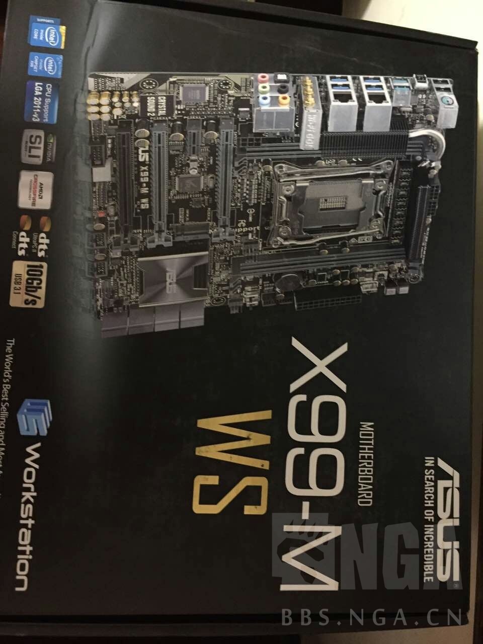 电脑硬件华硕主板x99mwsmatx全新美行1998元