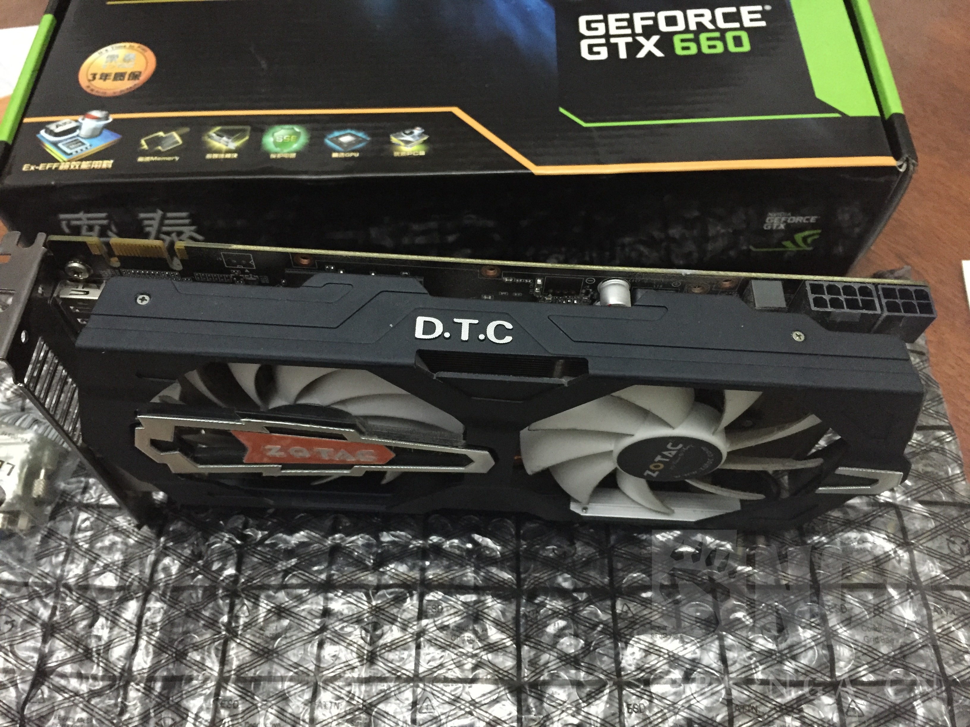 电脑硬件已出转让闲置索泰gtx660ddr52g显卡价格550元
