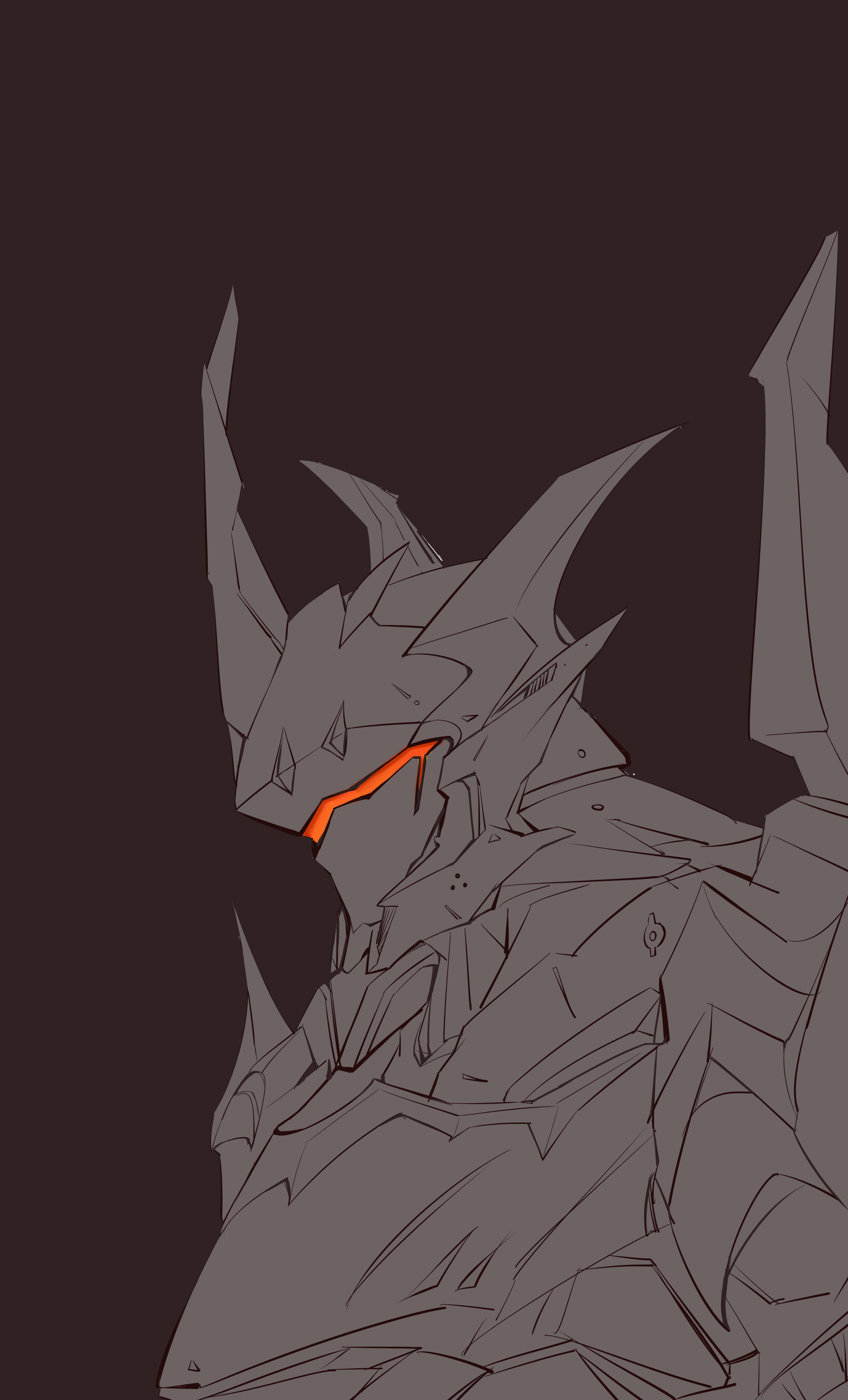 同人创作黑皇和猩红大锤重制版红色有角三倍速