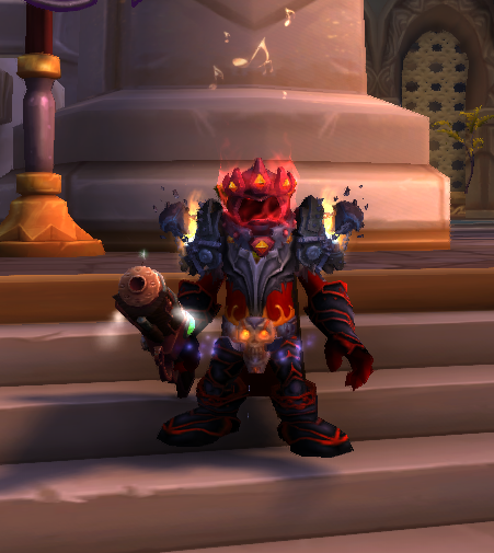 发一张地精猎人搭配,别的种族穿更帅