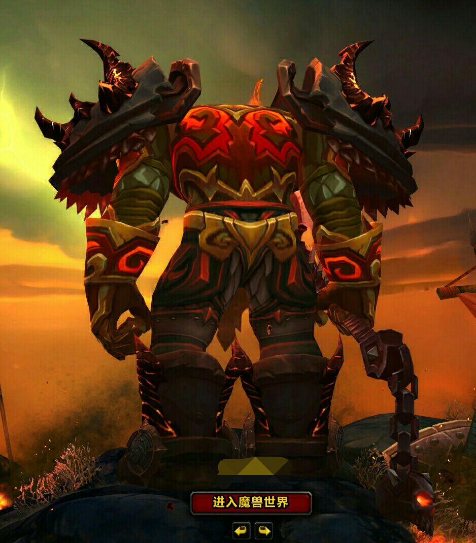 板甲兽人战士附加一个女bedh幻化