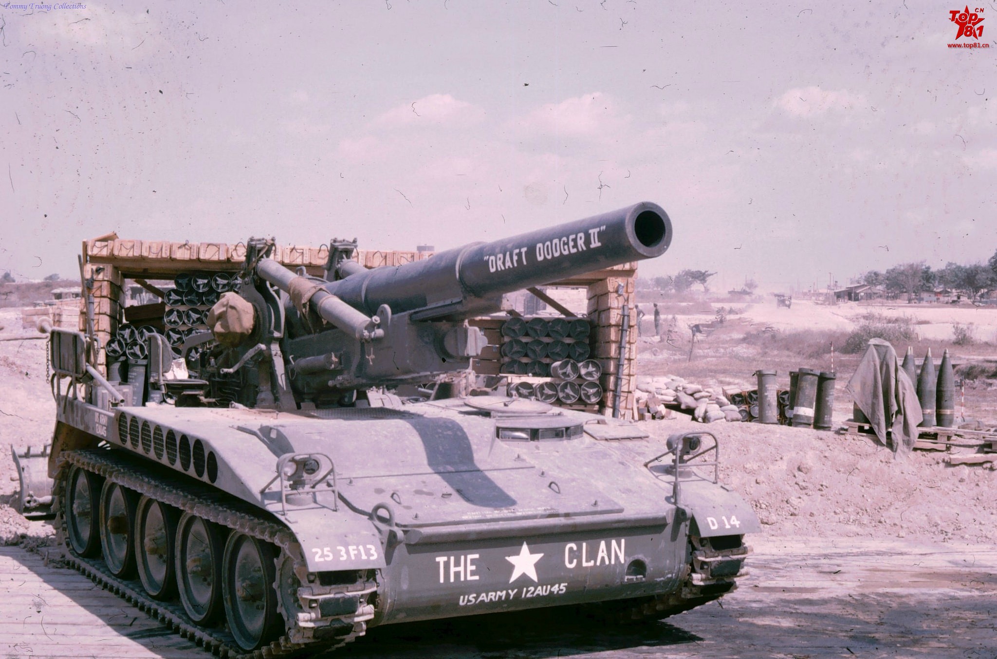 大粗管子越战时期美军的203毫米自行榴弹炮营就是m4043