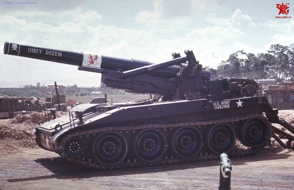 大粗管子越战时期美军的203毫米自行榴弹炮营就是m4043