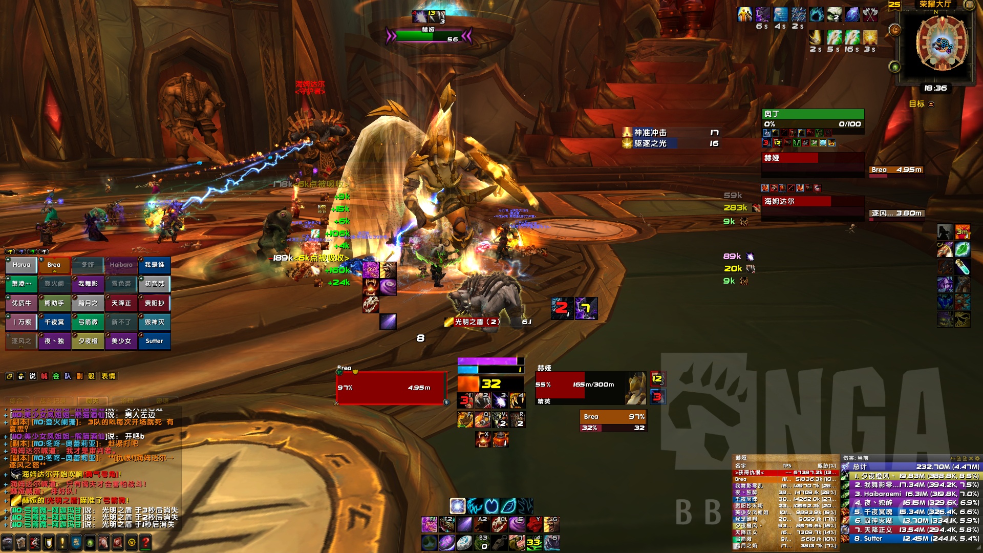 插件守护熊weakauras做的熊怒气条带铁鬃印记提示转自m会的scosco的