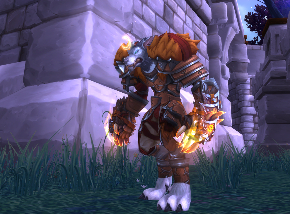 德鲁依,守护天赋,橙色套装,简直不能再契合了