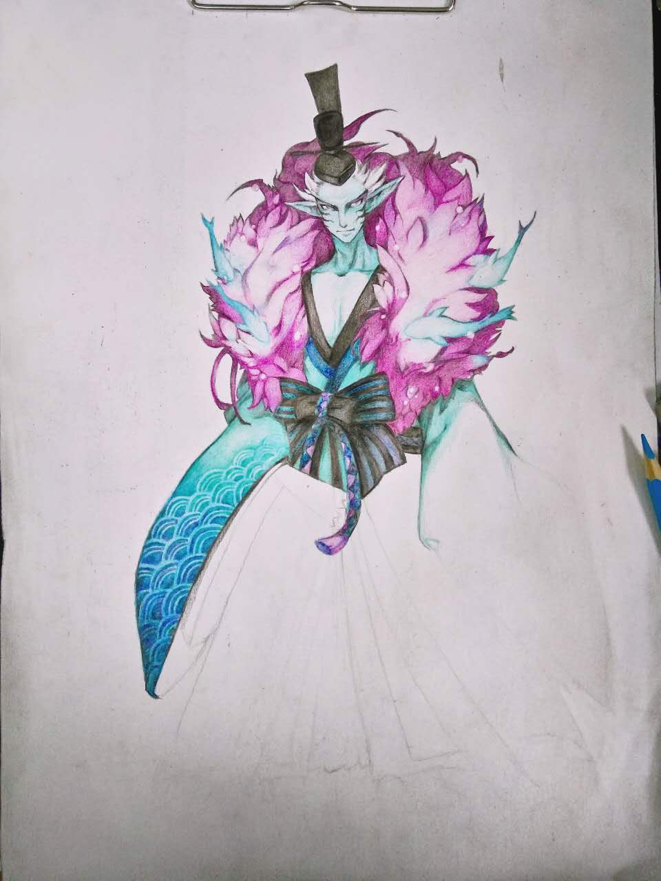 手绘阴阳师系列第二弹荒川之主