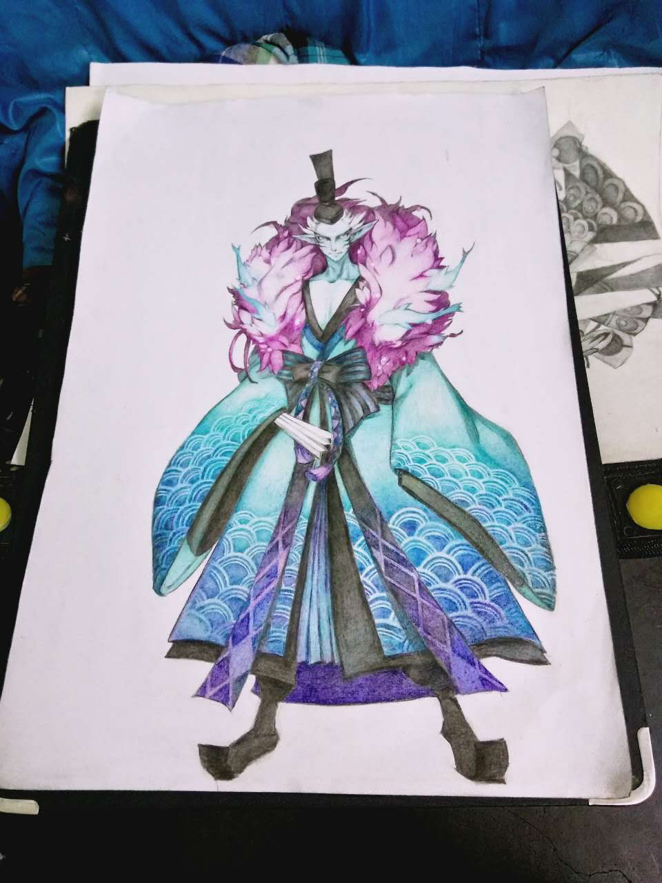 手绘阴阳师系列第二弹荒川之主