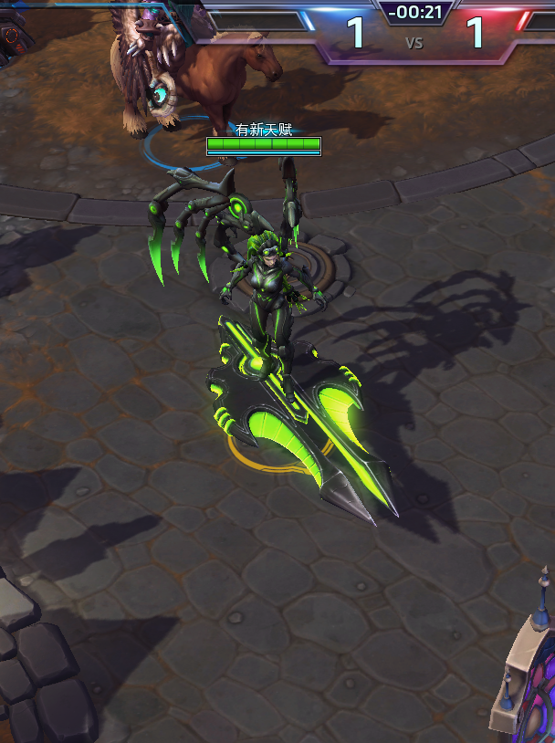 绿色系列幽灵女王凯瑞甘简约搭配绿系坐骑附简单英雄玩法