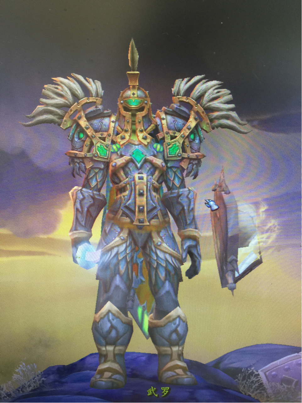 板甲女兽人战士