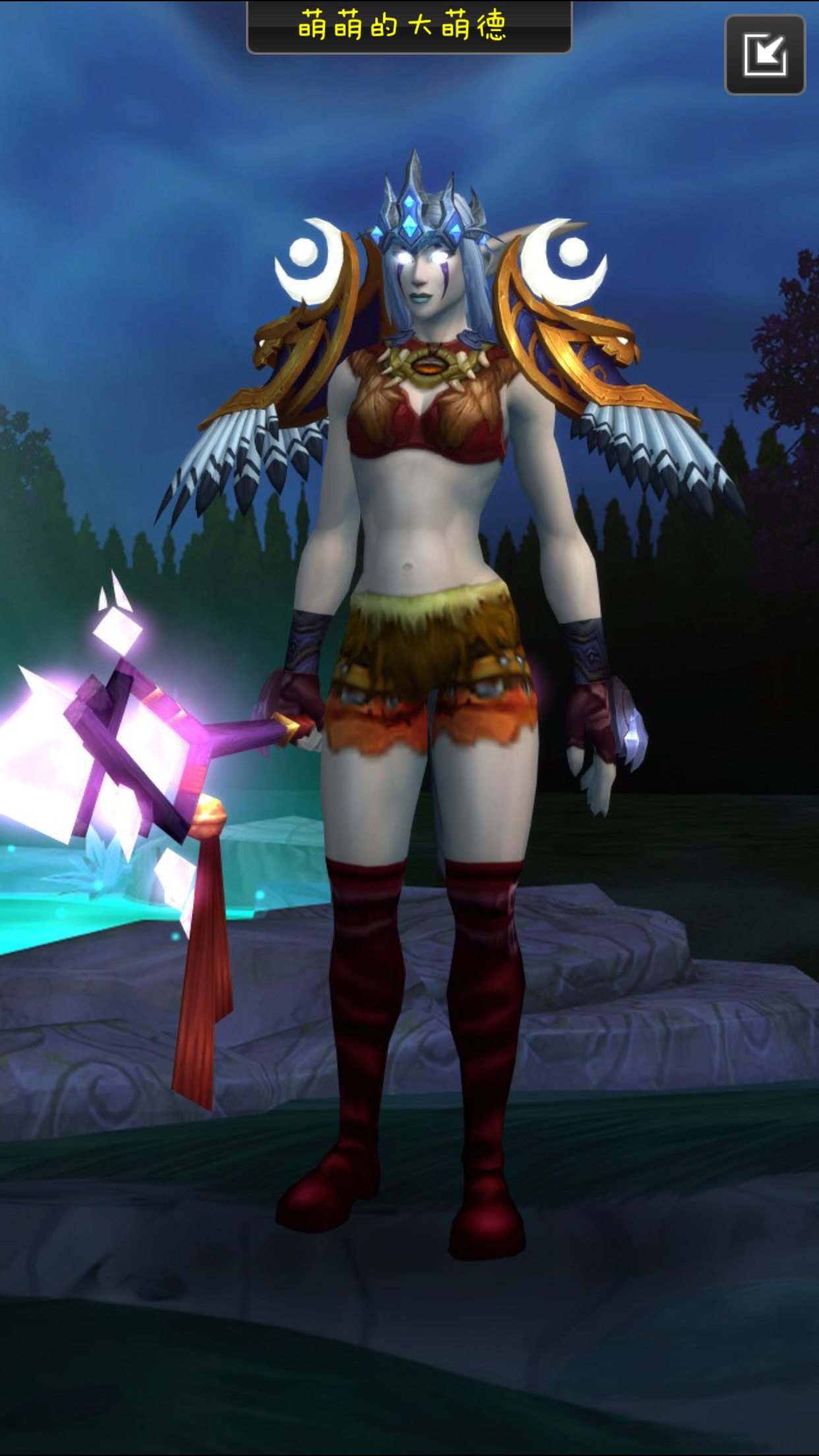 皮甲暗夜精灵女