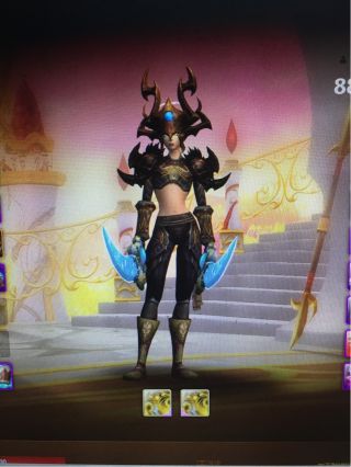 关于血精灵女战士幻化