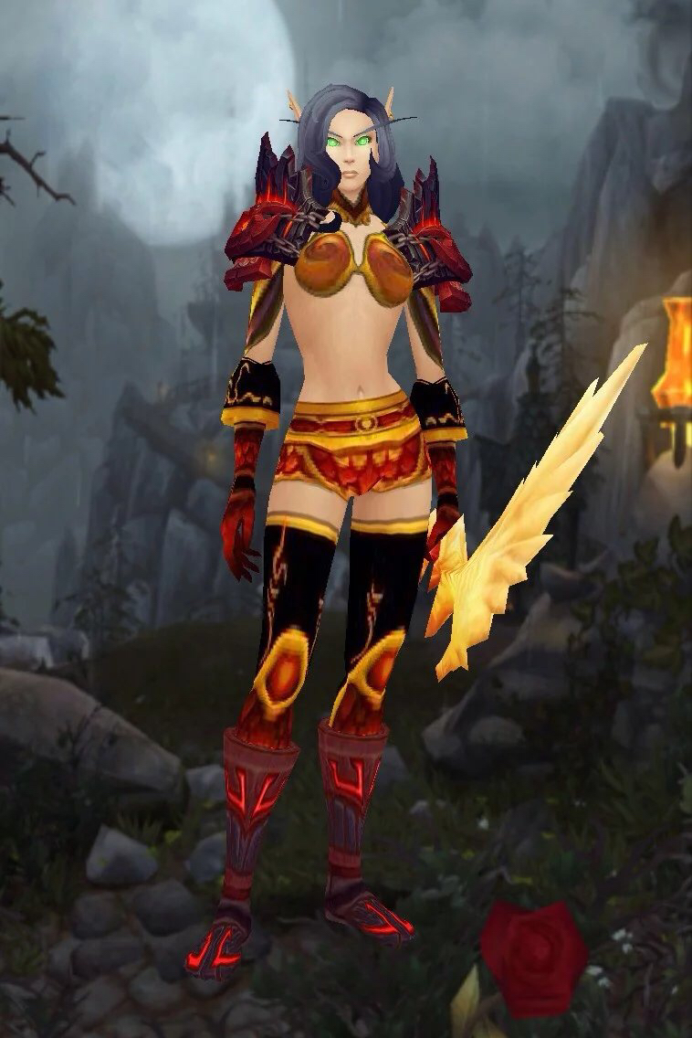 [杂谈] 分享一套红色猎人幻化