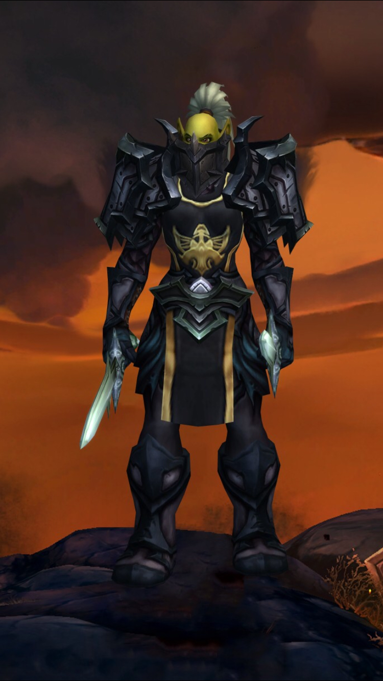 求一套黑色的板甲幻化