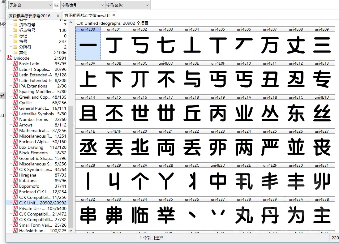 字体现在发现出来雅黑粗体和方正的粗圆没有好看的主体汉字库了