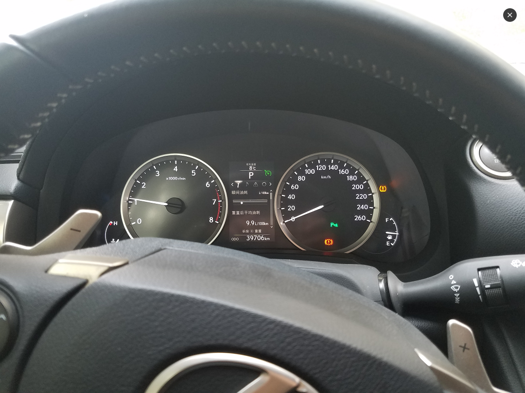 大功告成,一次点亮,仪表中间那个绿色时钟样子的就是定速巡航标志.