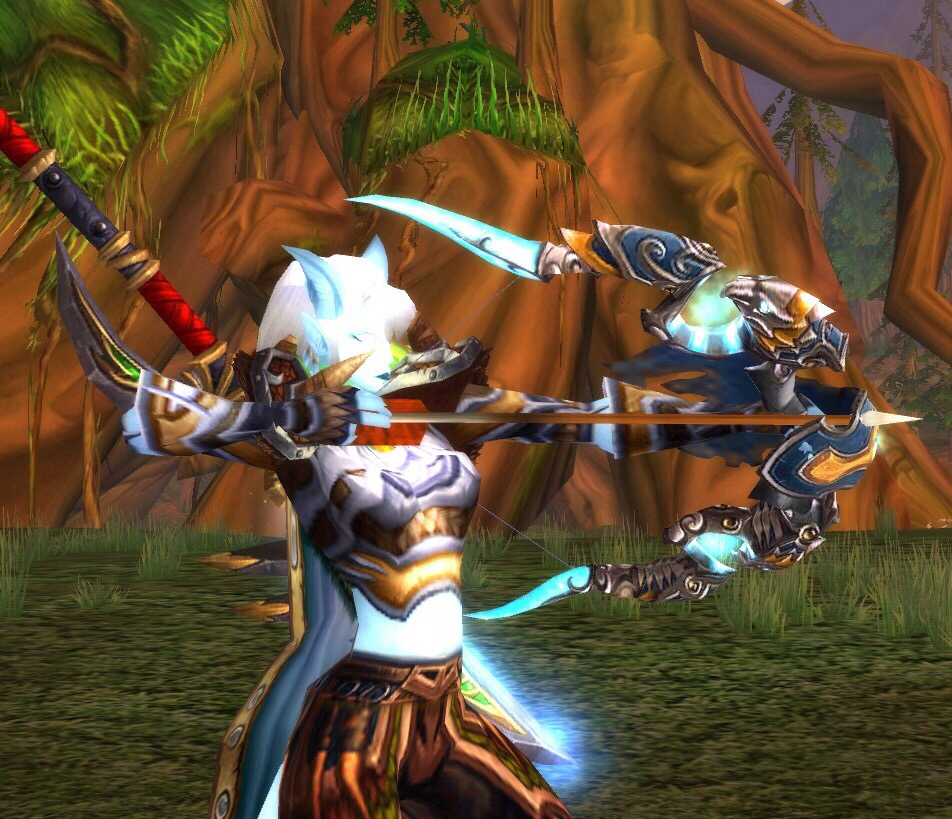 暗夜精灵女猎人为何射箭那么丑