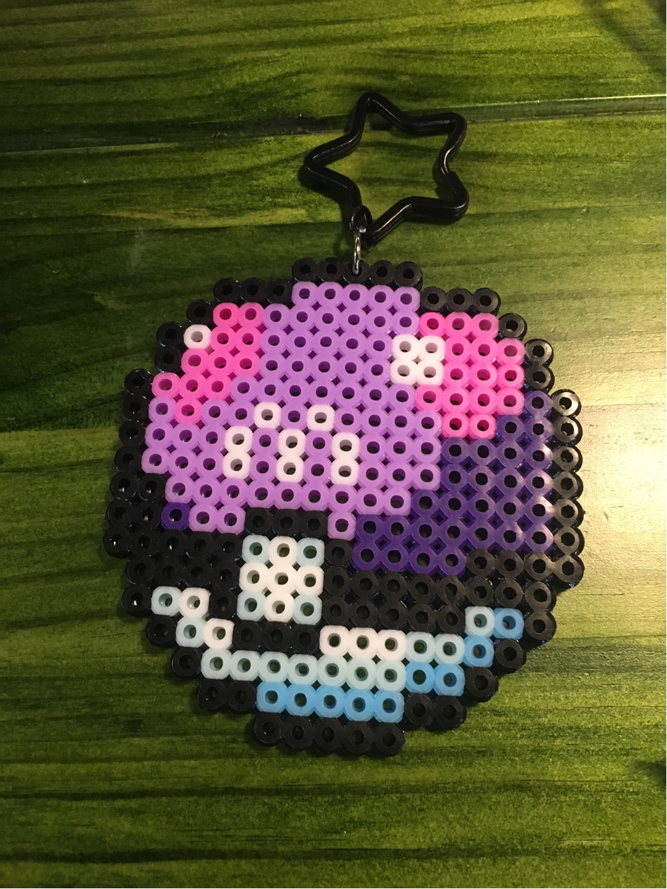 水一发前些日子去玩的拼豆豆御三家大师球出没