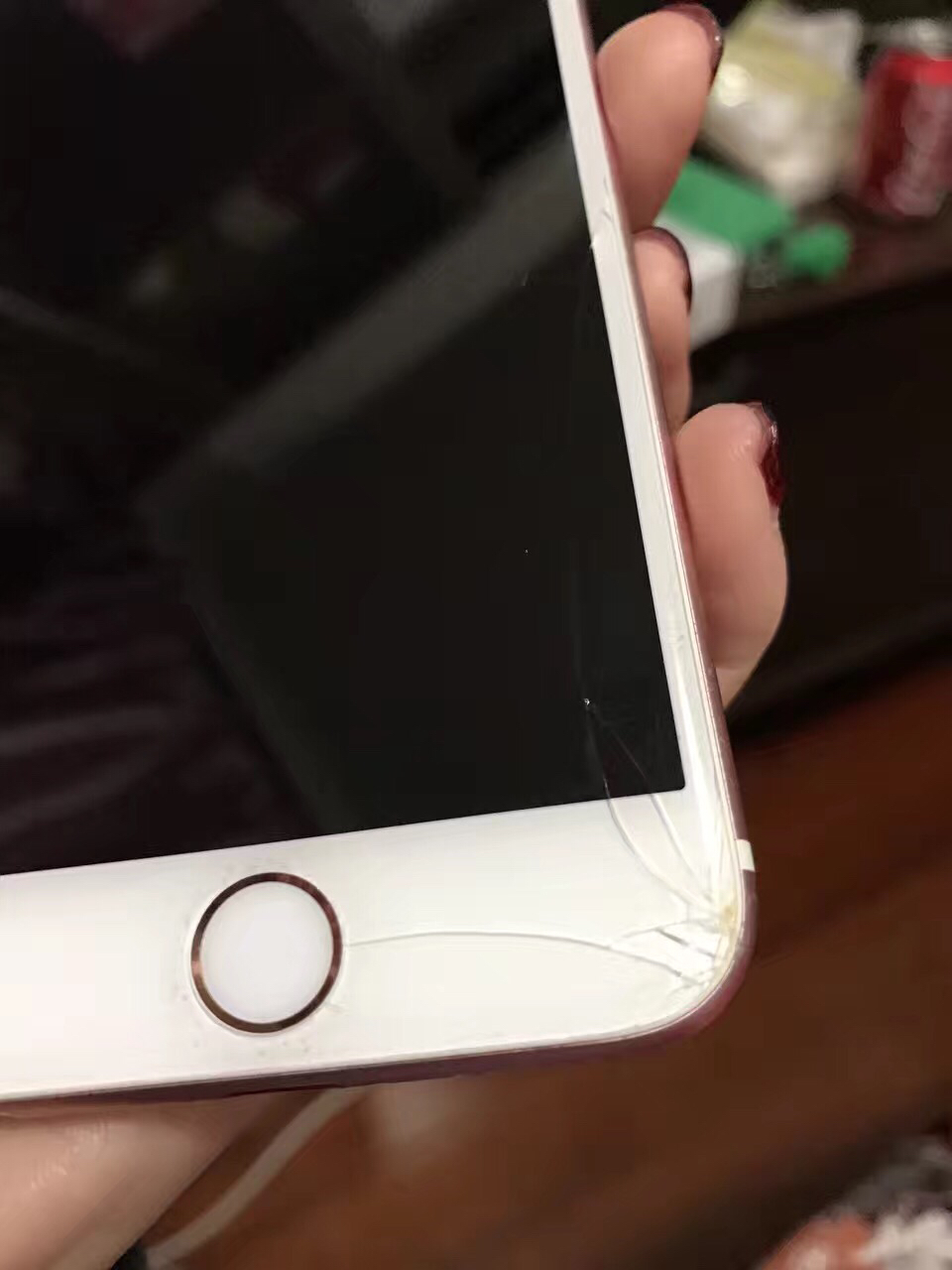 二手手机破旧苹果6s64g玫瑰金女生用