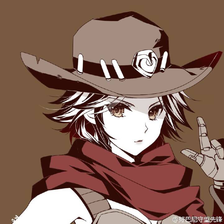 谁还有这种类似娘化版麦克雷的图 感觉好漂亮哈