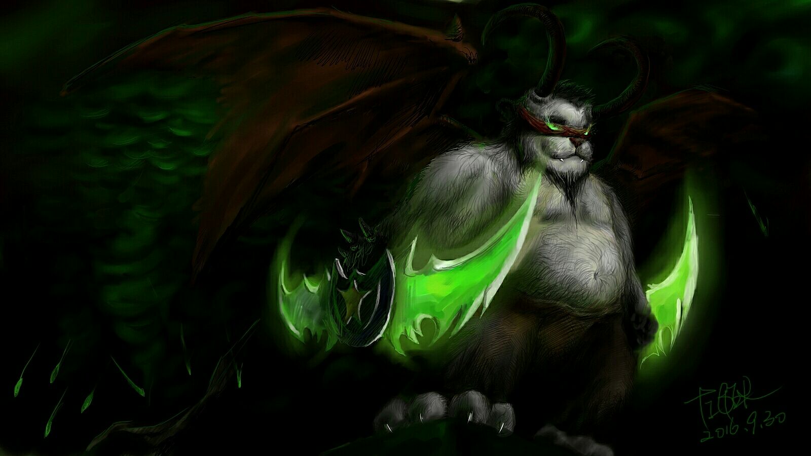 原创熊猫人恶魔猎手