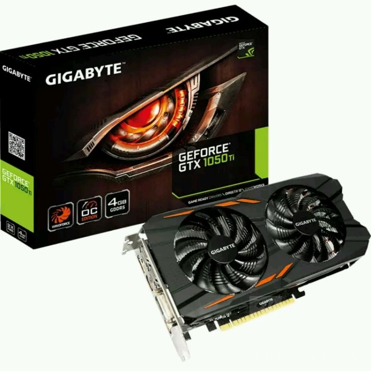 电脑硬件技嘉gigabytegtx1050tiwf2oc全新便宜出售已自刀到900暂时出