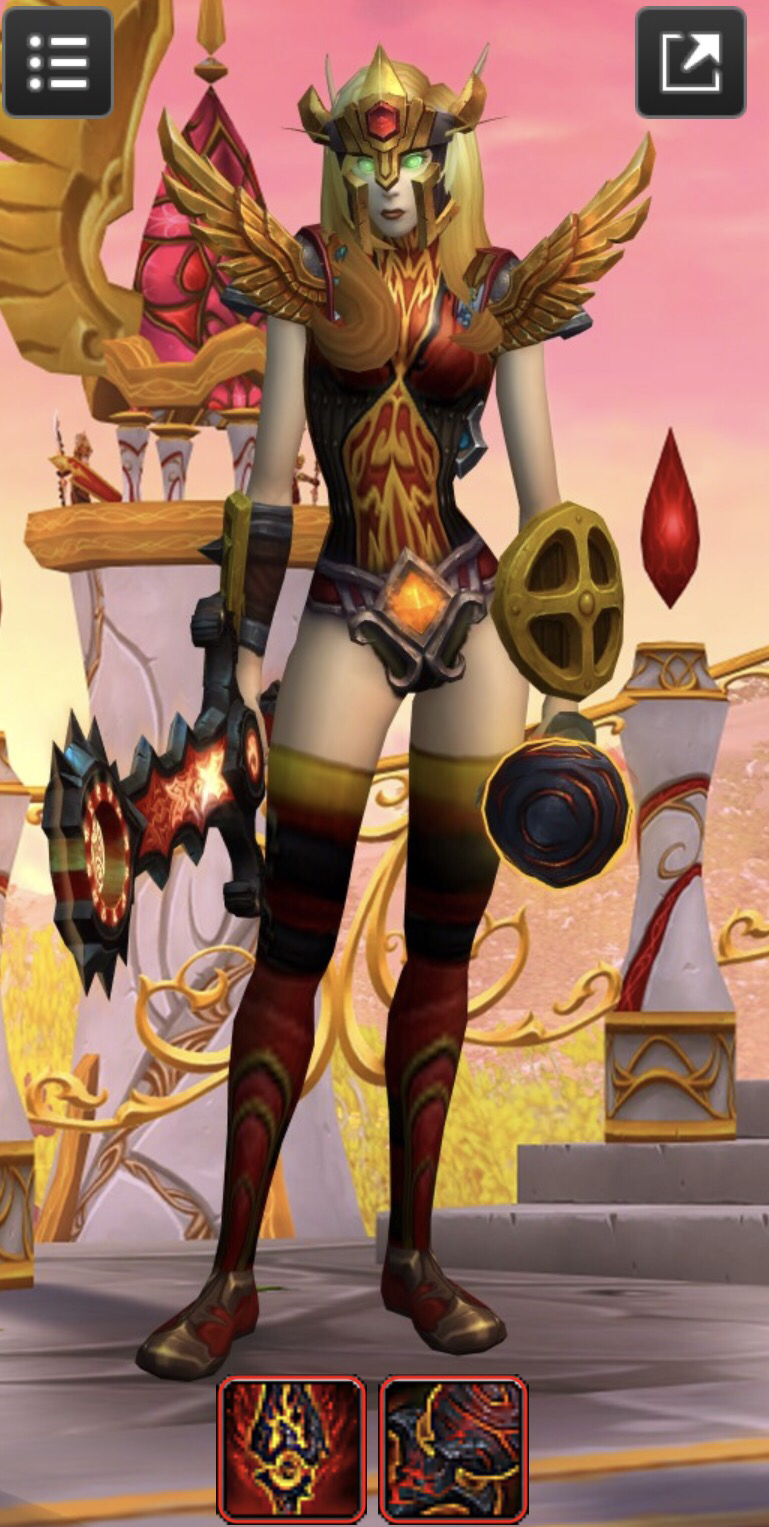 火妹子!血精灵火法幻化